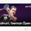 2018 ITTF　ワールドツアー　プラチナ　ドイツオープン　開催　３月２２日から２５日　張本智和選手出場試合